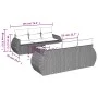 Garden sofa set 7 pieces with light gray PE rattan cushions by , Garden sets - Ref: Foro24-3221111, Price: 524,38 €, Discount: %