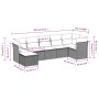 Gartensofagarnitur 7-teilig mit Polstern, helles graues PE-Rattan von , Gartensets - Ref: Foro24-3249811, Preis: 480,98 €, Ra...