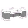 Garden sofa set 7 pieces with light gray PE rattan cushions by , Garden sets - Ref: Foro24-3249961, Price: 528,32 €, Discount: %