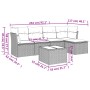 Set de sofás de jardín 6 pzas y cojines ratán sintético gris de , Conjuntos de jardín - Ref: Foro24-3217572, Precio: 360,86 €...