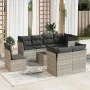 Gartenmöbel-Set 9-teilig mit Kissen aus hellem grauem Kunst-Rattan. von , Gartensets - Ref: Foro24-3249781, Preis: 667,80 €, ...