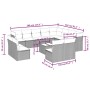 Gartensofagarnitur mit 13-teiligen Kissen aus grauem Kunststoff-Rattan. von , Gartensets - Ref: Foro24-3250321, Preis: 898,52...