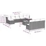 Garden sofa set 11 pieces and gray synthetic rattan cushions by , Garden sets - Ref: Foro24-3250141, Price: 698,78 €, Discoun...