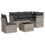 Set de sofás de jardín 6 pzas y cojines ratán sintético gris de , Conjuntos de jardín - Ref: Foro24-3249491, Precio: 410,52 €...