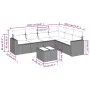 Garden sofa set 7 pieces with light gray PE rattan cushions by , Modular outdoor sofas - Ref: Foro24-3251359, Price: 471,09 €...