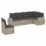 Set de sofás de jardín 6 pzas y cojines ratán sintético gris de , Conjuntos de jardín - Ref: Foro24-3253769, Precio: 439,45 €...