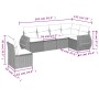 Garden sofa set 6 pieces and gray synthetic rattan cushions by , Garden sets - Ref: Foro24-3253769, Price: 431,41 €, Discount: %