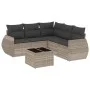Set de sofás de jardín 6 pzas y cojines ratán sintético gris de , Conjuntos de jardín - Ref: Foro24-3253699, Precio: 439,71 €...