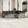 Set of 10-piece garden sofas with light gray synthetic rattan cushions by , Garden sets - Ref: Foro24-3254199, Price: 687,16 ...
