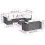 Set of 10-piece garden sofas with light gray synthetic rattan cushions by , Garden sets - Ref: Foro24-3255369, Price: 687,40 ...