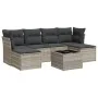 Gartensofagarnitur 7-teilig mit Polstern, helles graues PE-Rattan von , Gartensets - Ref: Foro24-3218022, Preis: 427,71 €, Ra...