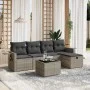 Set de sofás de jardín 6 pzas y cojines ratán sintético gris de , Conjuntos de jardín - Ref: Foro24-3263788, Precio: 378,91 €...