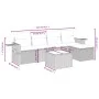 Set de sofás de jardín 6 pzas y cojines ratán sintético gris de , Conjuntos de jardín - Ref: Foro24-3263788, Precio: 378,91 €...