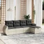 Set de sofás jardín y cojines 5 pzas ratán sintético gris claro de , Conjuntos de jardín - Ref: Foro24-3264088, Precio: 345,5...