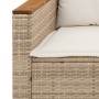 Gartensofagarnitur mit beigen Kissen, 3-teilig, aus PE-Rattan. von , Gartensets - Ref: Foro24-365828, Preis: 265,78 €, Rabatt: %