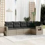 Garden sofa set and cushions 5 pieces light gray synthetic rattan by , Garden sets - Ref: Foro24-3252469, Price: 363,51 €, Di...