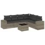 Gartensofagarnitur 7-teilig mit Polstern, helles graues PE-Rattan von , Gartensets - Ref: Foro24-3254959, Preis: 496,57 €, Ra...