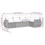 Garden sofa set and cushions 5 pieces light gray synthetic rattan by , Garden sets - Ref: Foro24-3221331, Price: 383,28 €, Di...