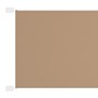 Toldo vertical tela oxford gris taupé 100x420 cm de vidaXL, Sombrillas - Ref: Foro24-148411, Precio: 29,85 €, Descuento: %