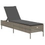 Liegewagen-Set mit Kissen, 3-teilig, aus grauem Kunststoff-Rattan. von , Liegen - Ref: Foro24-3284265, Preis: 288,39 €, Rabat...