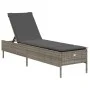 Set of 3-piece synthetic rattan sun loungers with gray cushions by , Loungers - Ref: Foro24-3284265, Price: 295,03 €, Discoun...