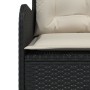 L-förmiges Gartensofa mit schwarzen Kissen aus synthetischem Rattan von , Outdoor-Sofas - Ref: Foro24-369000, Preis: 353,94 €...