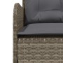 Sofá de jardín en forma de L con cojines ratán sintético gris de , Sofás de exterior - Ref: Foro24-369002, Precio: 364,68 €, ...