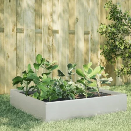 Edelstahl-Pflanzgefäß 100x100x33,5 cm von , Töpfe und Pflanzgefäße - Ref: Foro24-851028, Preis: 63,78 €, Rabatt: %