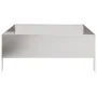 Jardinera de acero inoxidable 100x100x25 cm de , Maceteros y jardineras - Ref: Foro24-851035, Precio: 72,76 €, Descuento: %