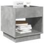 Bedside table with Infinity LED gray concrete 50x50x50 cm by , Nightstands - Ref: Foro24-3284087, Price: 82,99 €, Discount: %