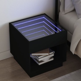 Nachttisch mit Infinity LED in Schwarz 50x50x50 cm von , Nachttische - Ref: Foro24-3284085, Preis: 88,50 €, Rabatt: %