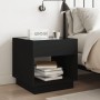 Nachttisch mit Infinity LED in Schwarz 50x50x50 cm von , Nachttische - Ref: Foro24-3284085, Preis: 88,44 €, Rabatt: %