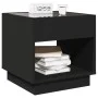 Mesita de noche con Infinity LED negra 50x50x50 cm de , Mesitas de noche - Ref: Foro24-3284085, Precio: 87,16 €, Descuento: %