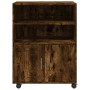Rollschrank aus geräucherter Eichen-Ingenieurholz 60x48x81 cm von , Aktenschränke - Ref: Foro24-853168, Preis: 84,76 €, Rabat...