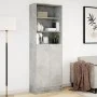 Sideboard mit LED-Beleuchtung, Holzoptik in Grau-Beton, 69x32,5x200 cm. von , Sideboards - Ref: Foro24-3307908, Preis: 126,78...