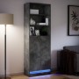 Sideboard mit LED-Beleuchtung, Holzoptik in Grau-Beton, 69x32,5x200 cm. von , Sideboards - Ref: Foro24-3307908, Preis: 128,39...