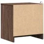 Bedside tables with LED lights 2 units engineered wood oak brown by , Nightstands - Ref: Foro24-852060, Price: 102,87 €, Disc...