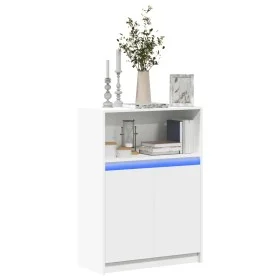 LED sideboard in white engineered wood 72x34x100 cm by , Sideboards - Ref: Foro24-852159, Price: 81,08 €, Discount: %