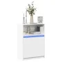 LED sideboard in white engineered wood 72x34x100 cm by , Sideboards - Ref: Foro24-852159, Price: 81,08 €, Discount: %