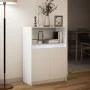 LED sideboard in white engineered wood 72x34x100 cm by , Sideboards - Ref: Foro24-852159, Price: 81,08 €, Discount: %