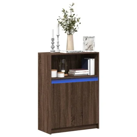 Sideboard mit LED-Beleuchtung, Eichenholz in Braun, 72x34x100 cm. von , Sideboards - Ref: Foro24-852165, Preis: 76,44 €, Raba...