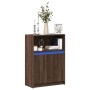 Sideboard mit LED-Beleuchtung, Eichenholz in Braun, 72x34x100 cm. von , Sideboards - Ref: Foro24-852165, Preis: 77,34 €, Raba...