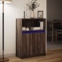 Sideboard mit LED-Beleuchtung, Eichenholz in Braun, 72x34x100 cm. von , Sideboards - Ref: Foro24-852165, Preis: 77,34 €, Raba...