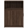 Sideboard mit LED-Beleuchtung, Eichenholz in Braun, 72x34x100 cm. von , Sideboards - Ref: Foro24-852165, Preis: 77,34 €, Raba...