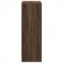 Sideboard with LED lights, engineered wood in brown oak, 72x34x100 cm. by , Sideboards - Ref: Foro24-852165, Price: 76,44 €, ...