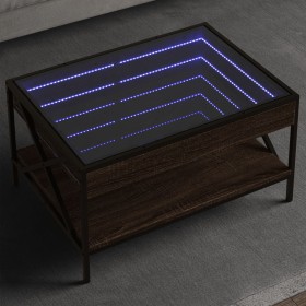 Couchtisch mit Infinity LED in Eichenbraun 70x50x38 cm von , Couchtisch - Ref: Foro24-847706, Preis: 92,24 €, Rabatt: %