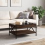 Coffee table with Infinity LED brown oak 70x50x38 cm by , Coffee table - Ref: Foro24-847706, Price: 92,15 €, Discount: %