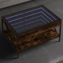 Mitteltisch mit Infinity LED in geräucherter Eiche 70x50x38 cm von , Couchtisch - Ref: Foro24-847704, Preis: 89,99 €, Rabatt: %