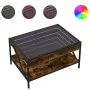 Coffee table with Infinity LED smoked oak 70x50x38 cm by , Coffee table - Ref: Foro24-847704, Price: 88,84 €, Discount: %