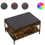 Mitteltisch mit Infinity LED in geräucherter Eiche 70x50x38 cm von , Couchtisch - Ref: Foro24-847704, Preis: 89,99 €, Rabatt: %